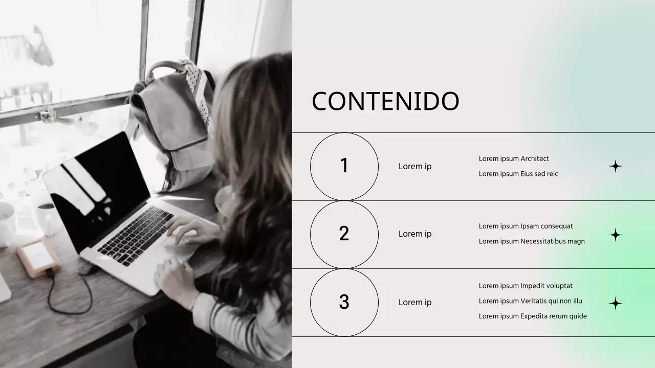 Departamento de prensa y relaciones públicas PPT con fondo degradado