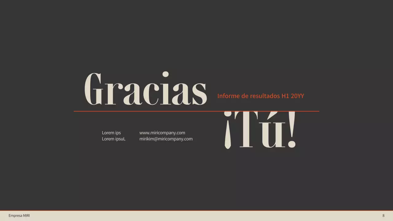 Acentos de color naranja con marrón y beige Cuadro de mando sencillo