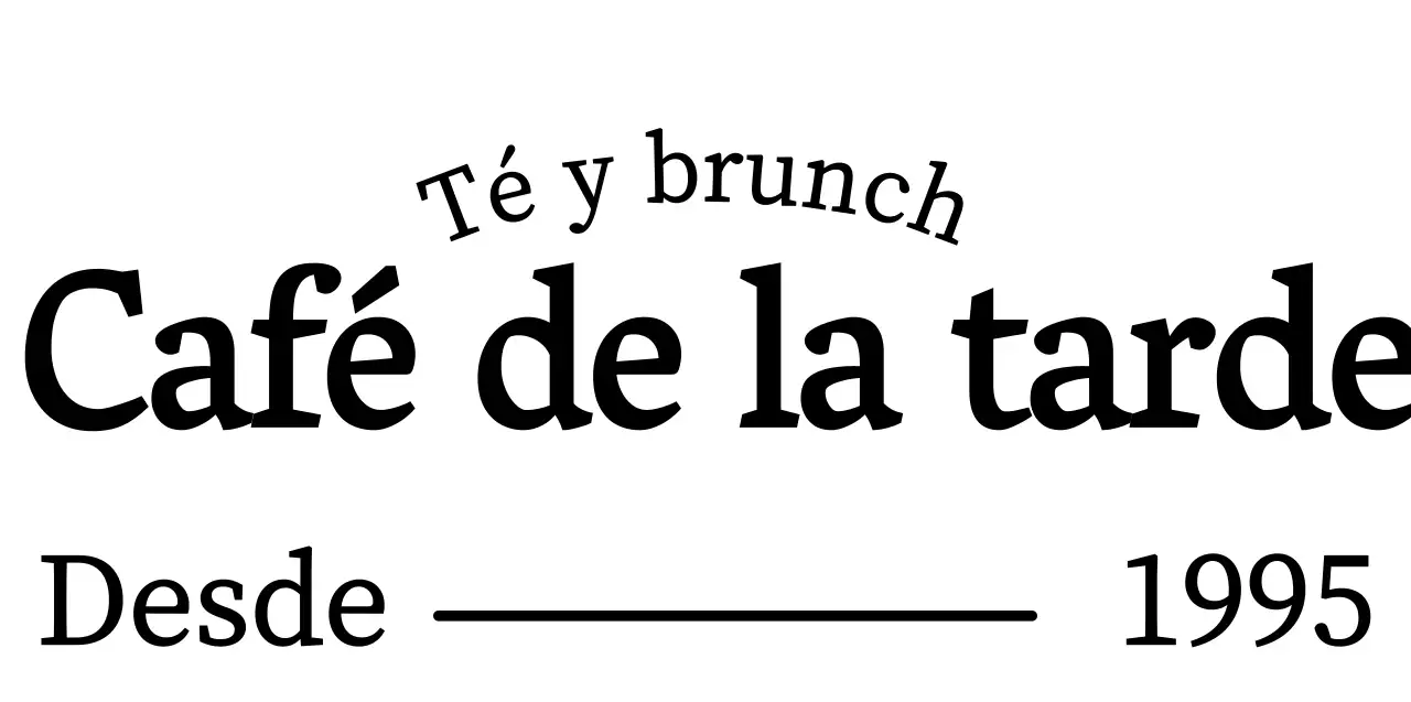Blanco y negro simple estilo de diseño de texto moderno para la promoción de café brunch y promoción