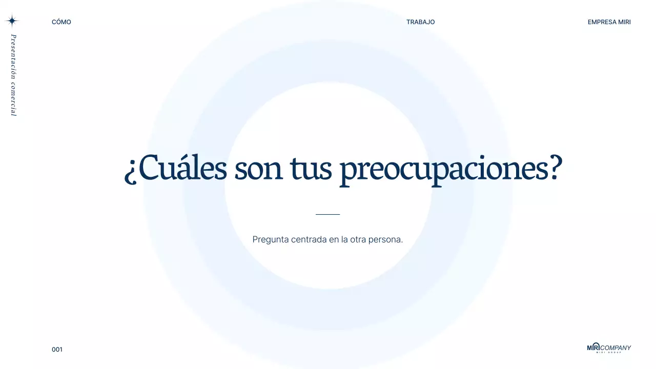 Propuesta de PT empresarial moderno en azul marino