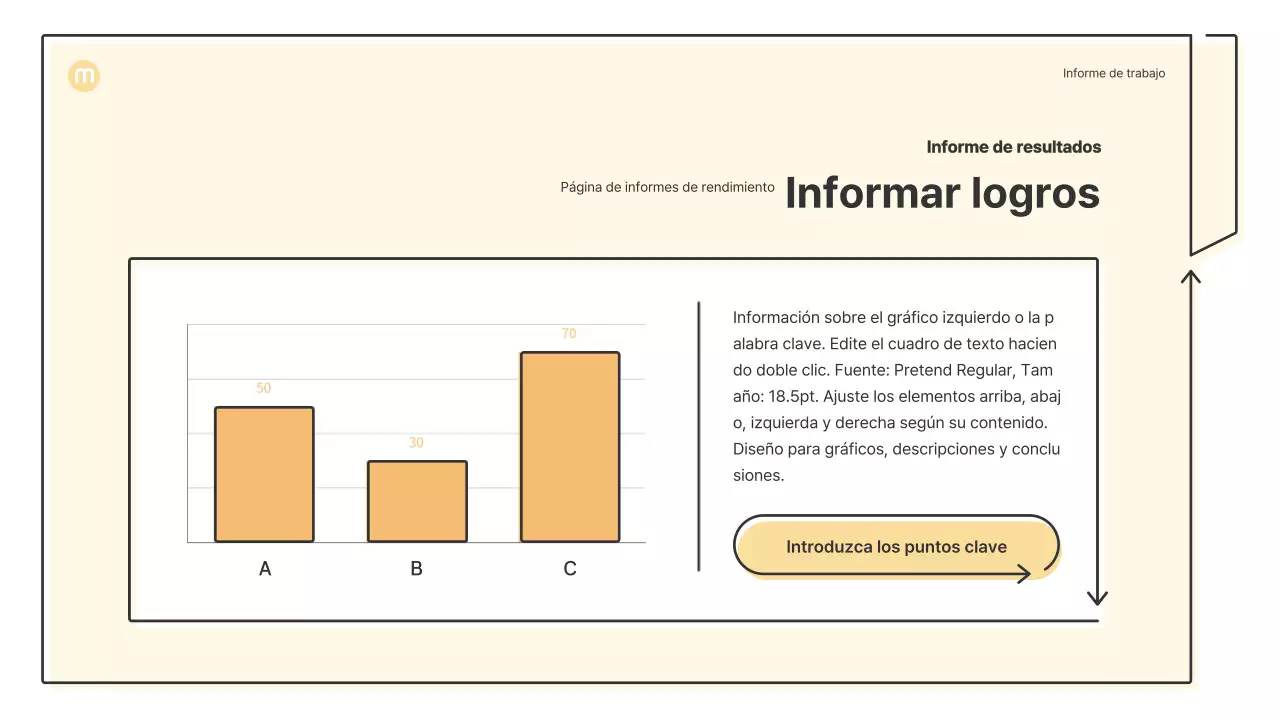 Formas puntiagudas con flechas en amarillo claro Kit de presentación empresarial