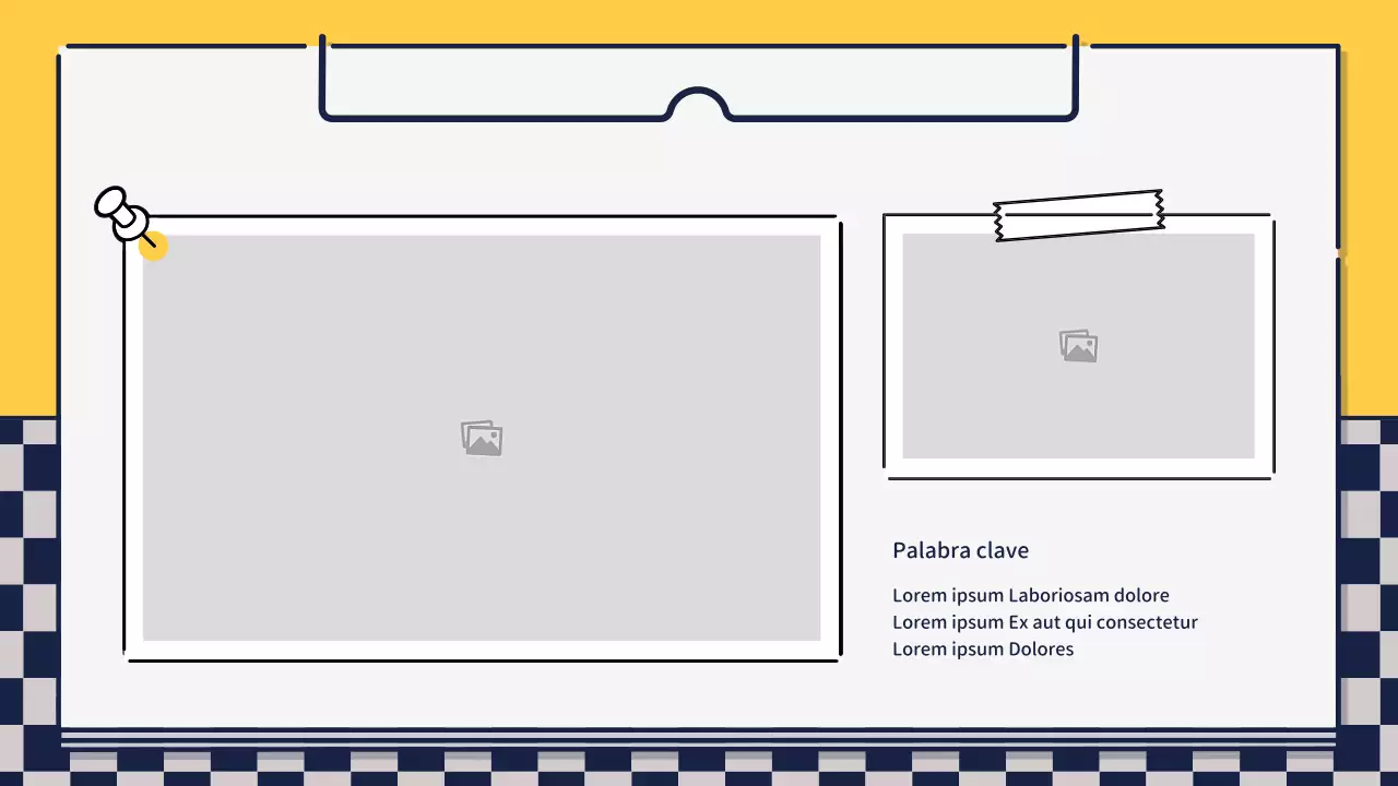 Presentación sobre el diseño de iconos bonitos y básicos en verde y amarillo