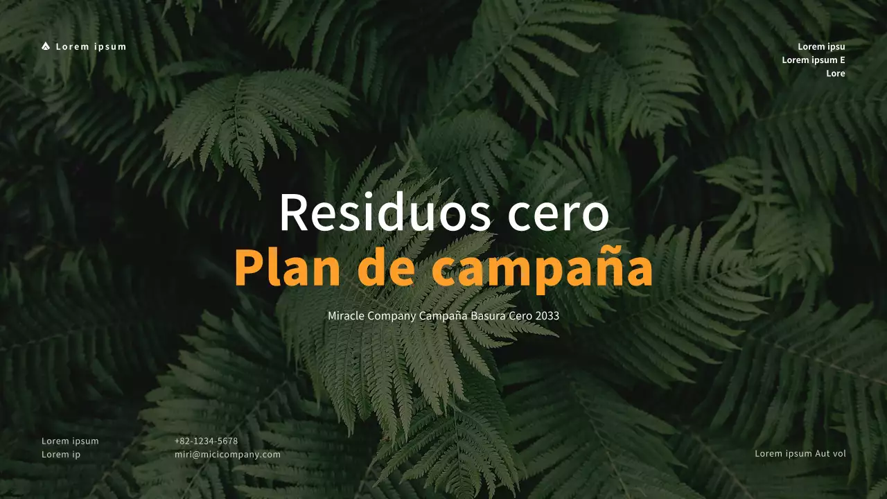 Una sencilla campaña de cero residuos en tonos verdes apagados