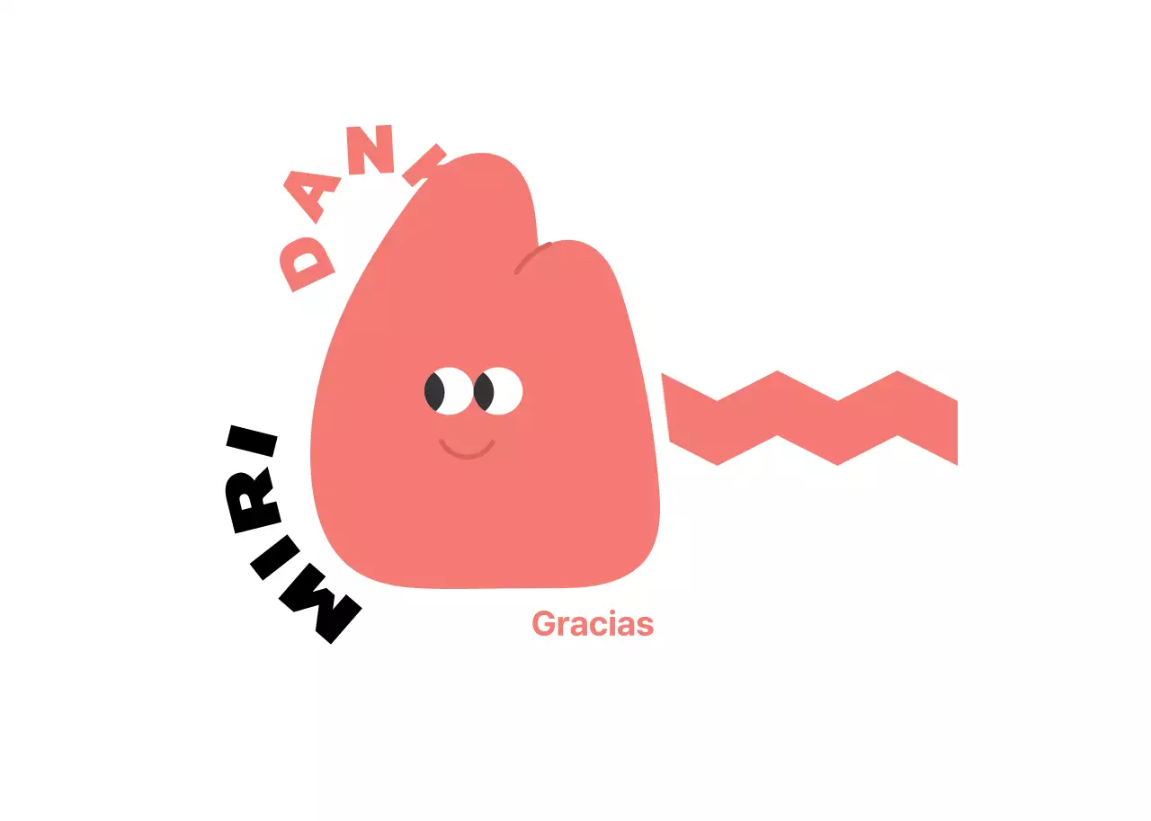 Pegatinas de agradecimiento al cliente con simpáticos personajes ilustrados en amarillo y rosa