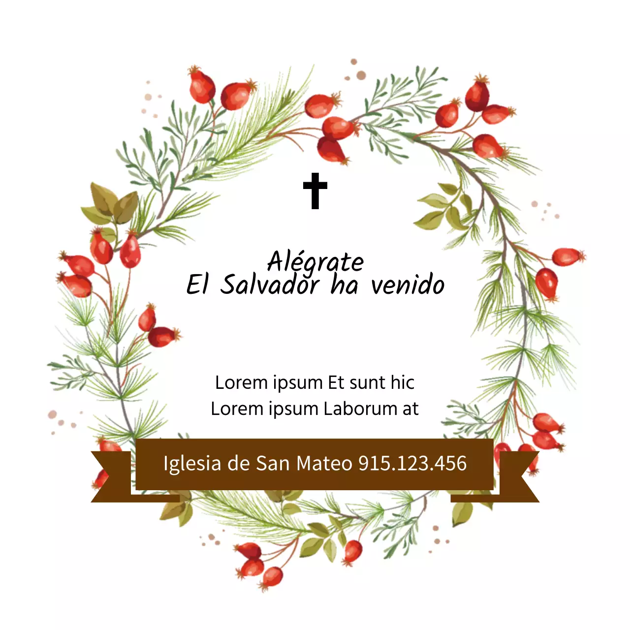 Blanco Vintage Ilustración Iglesia