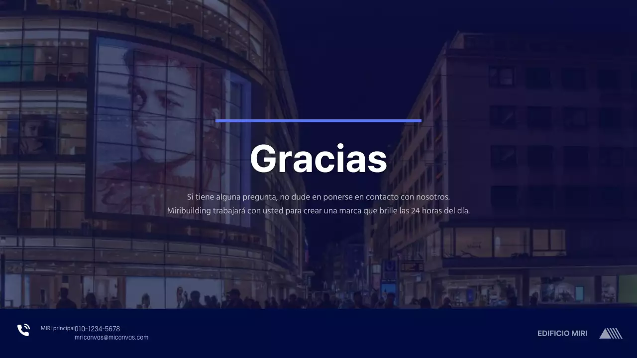 Una propuesta publicitaria limpia y azul