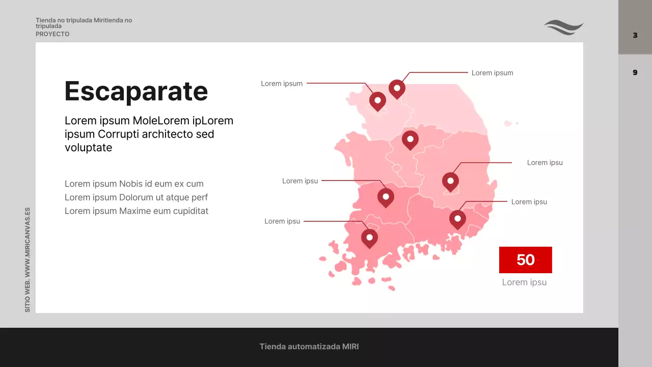 Una propuesta de negocio con fotos sobre fondo gris