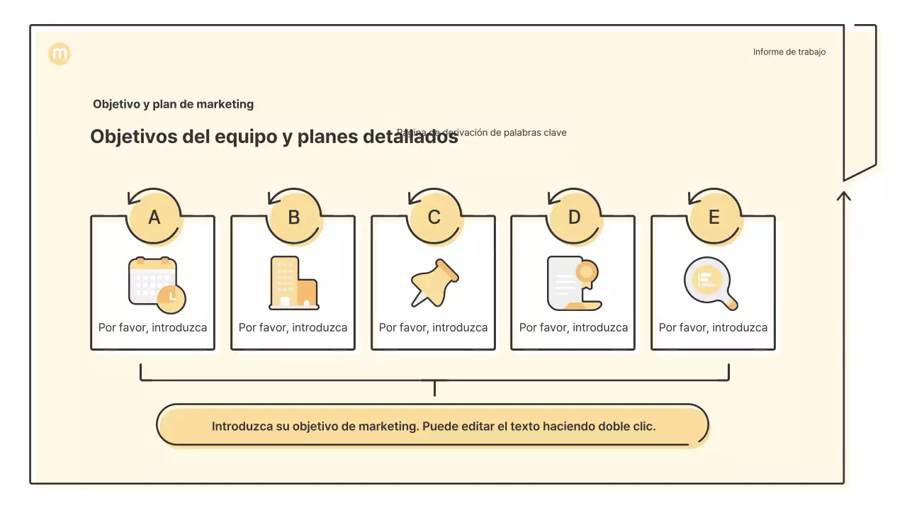 Formas puntiagudas con flechas en amarillo claro Kit de presentación empresarial