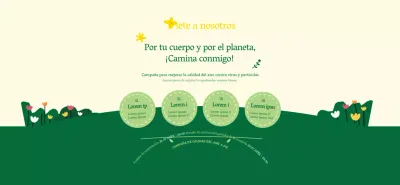 Sobre la campaña verde y amarilla de ir al trabajo a pie con un estilo limpio