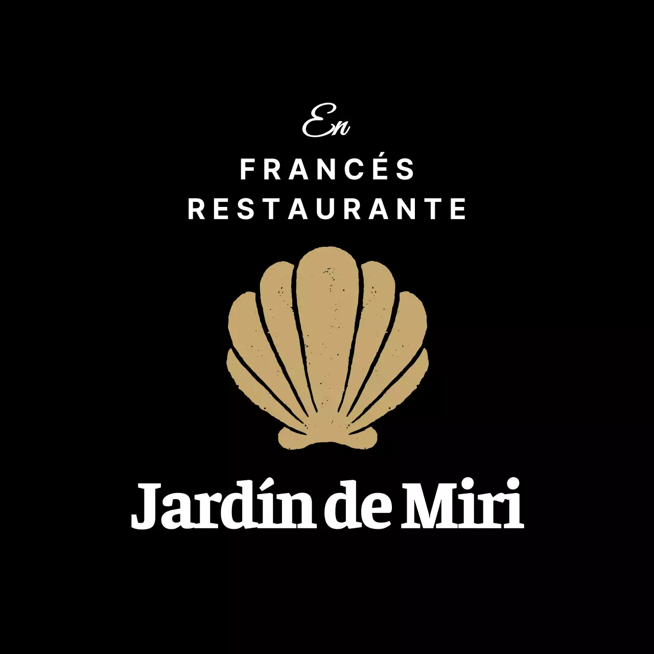 Estilo elegante y limpio en blanco y negro para el logotipo de un restaurante