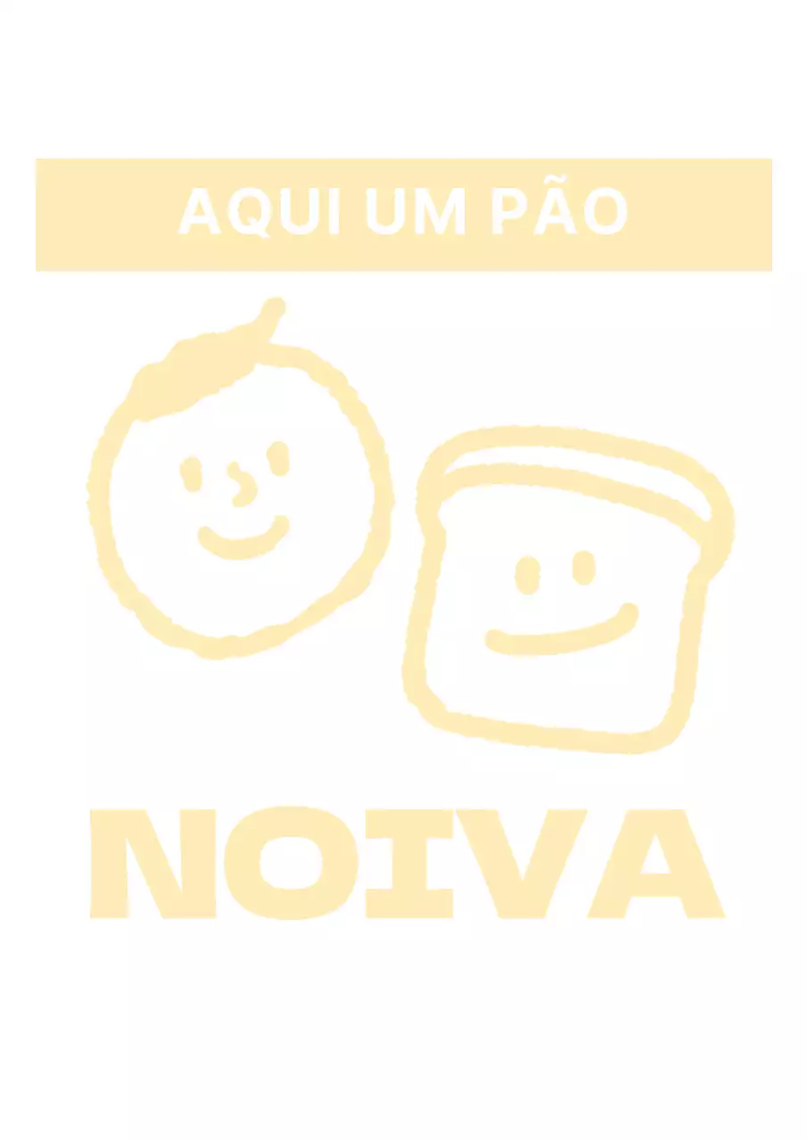Desenho limpo de uma padaria com uma ilustração de um homem amarelo e pão