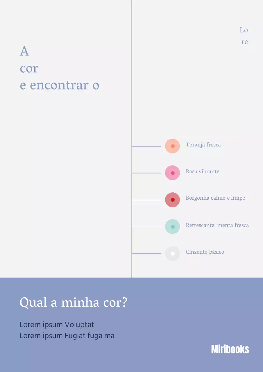 Um testemunho lírico a cores com pontos coloridos a azul