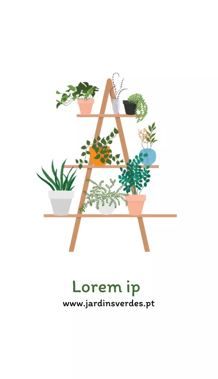 Ilustração branca de um jardim botânico limpo