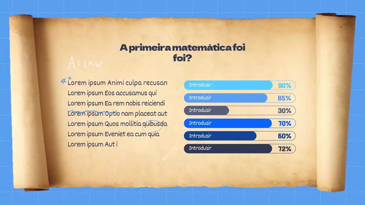 Infografia com um bonito gráfico horizontal azul sobre educação