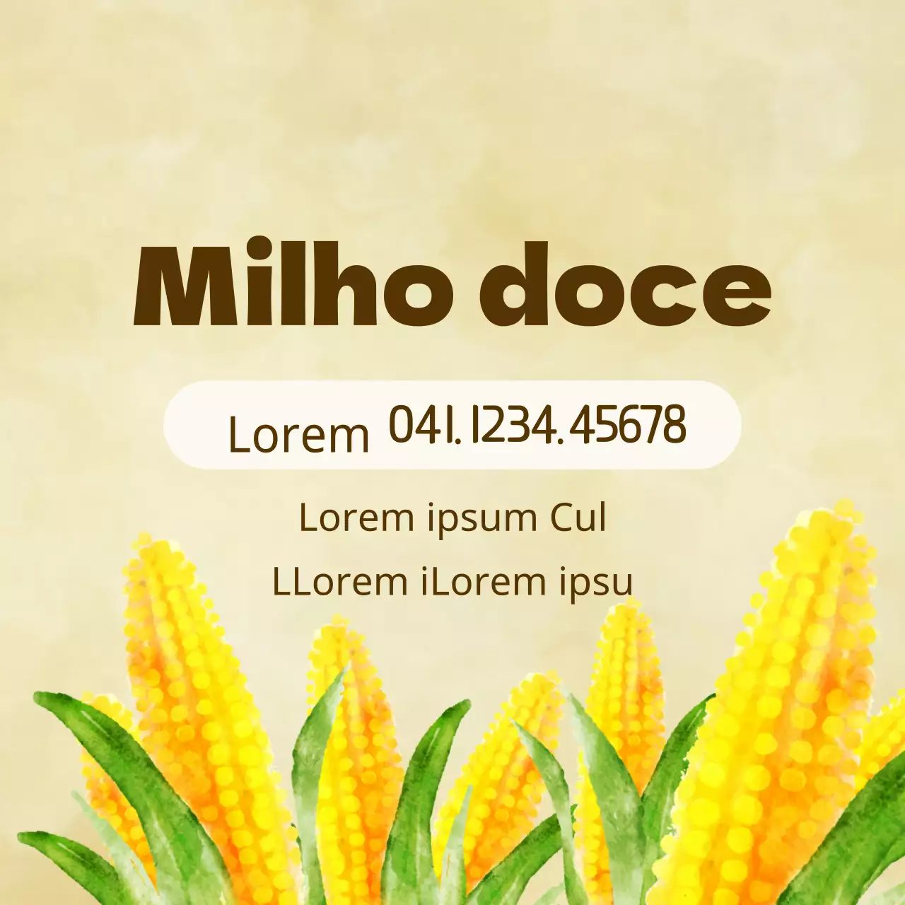 Milho doce