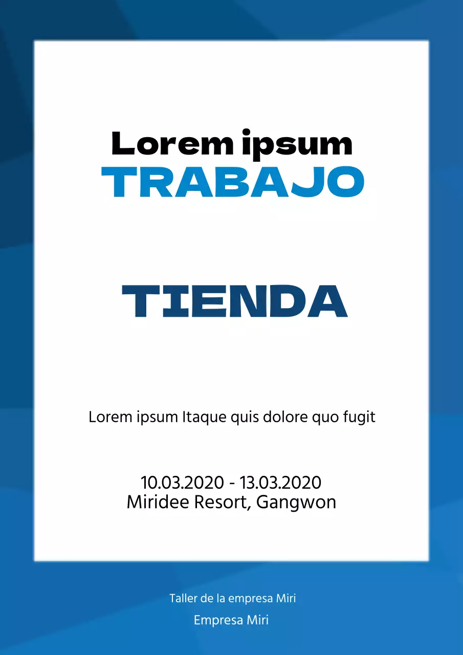 Un simple intercambio textual en azul