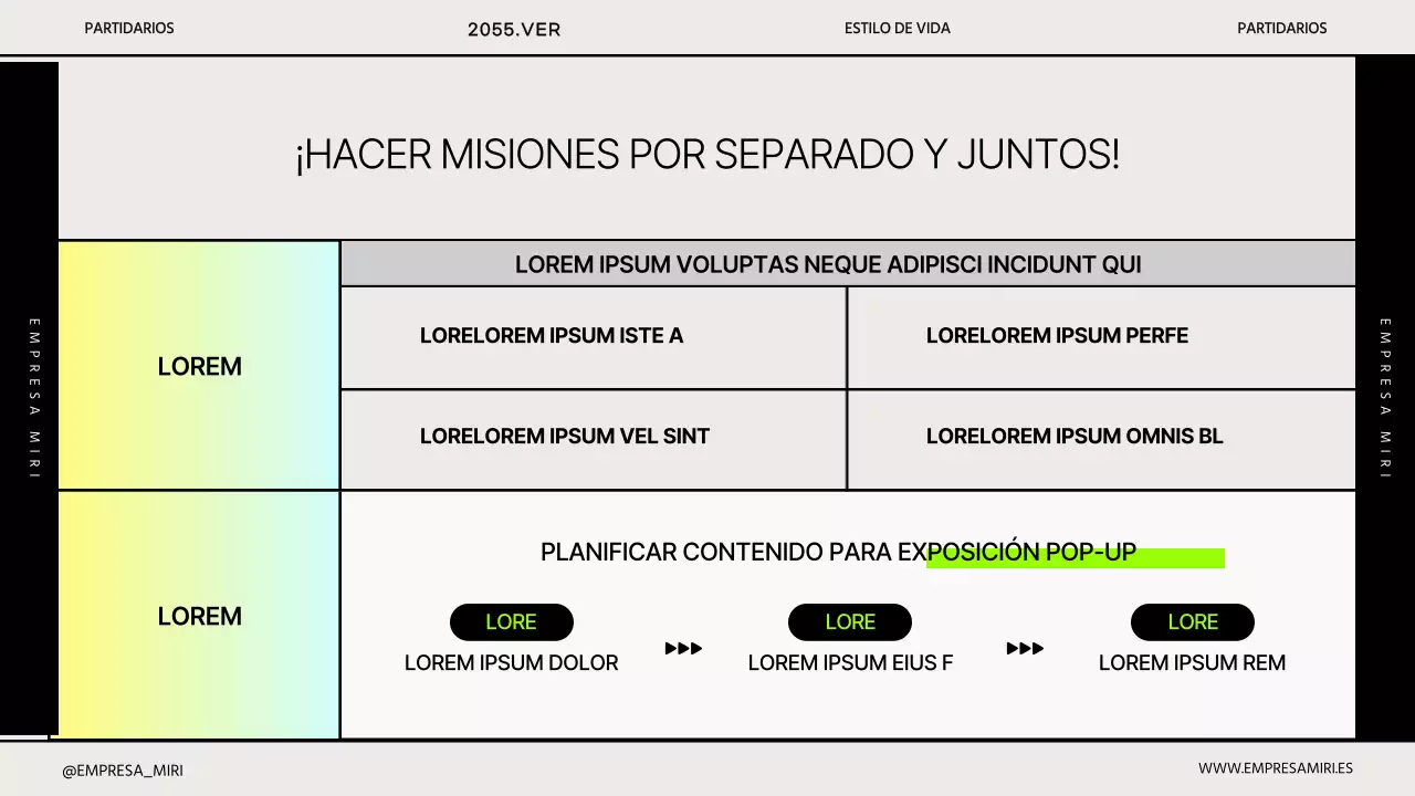 Sencilla presentación corporativa de Gradient