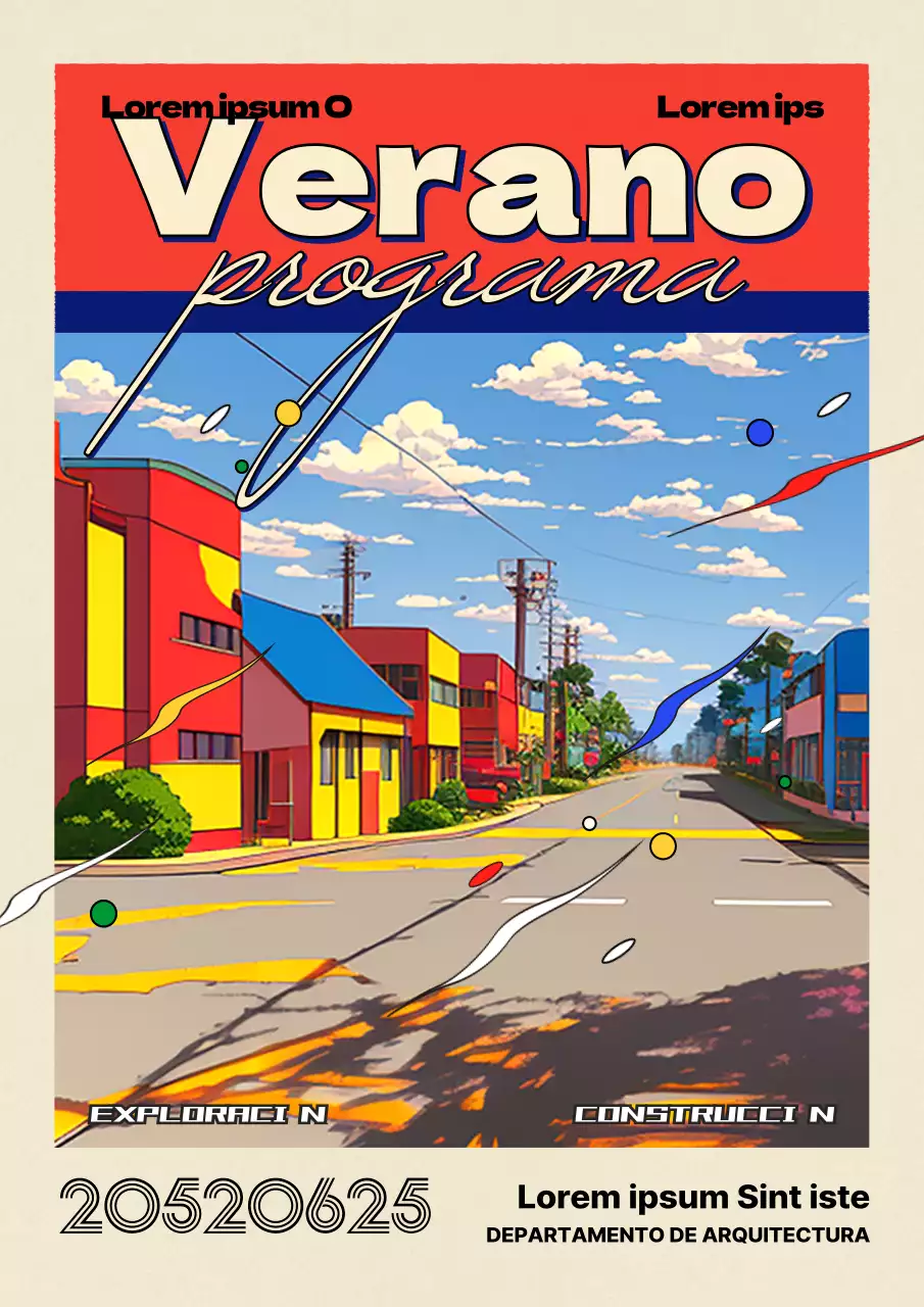 Concepto citypop rojo y azul arquitectura y exploración urbana