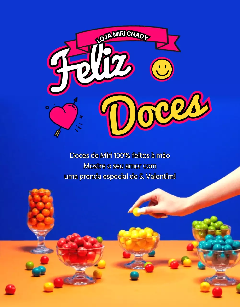 Uma introdução descontraída e colorida aos doces feitos à mão