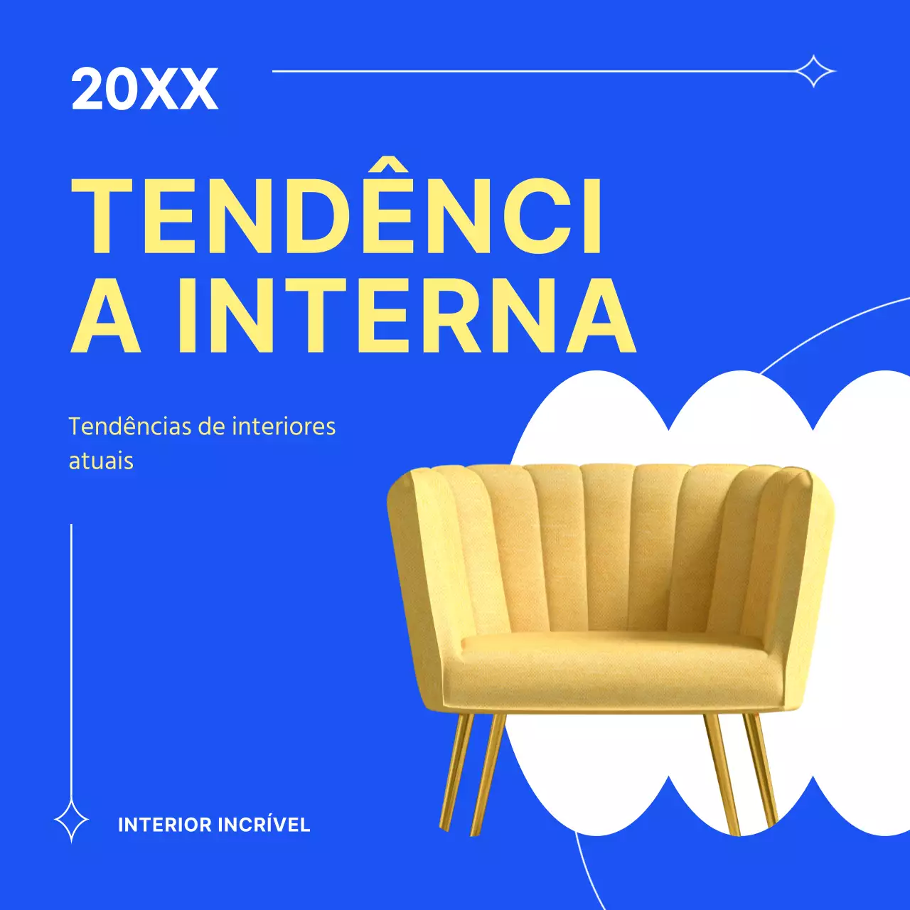 Apresentamos a tendência de interiores simples em azul
