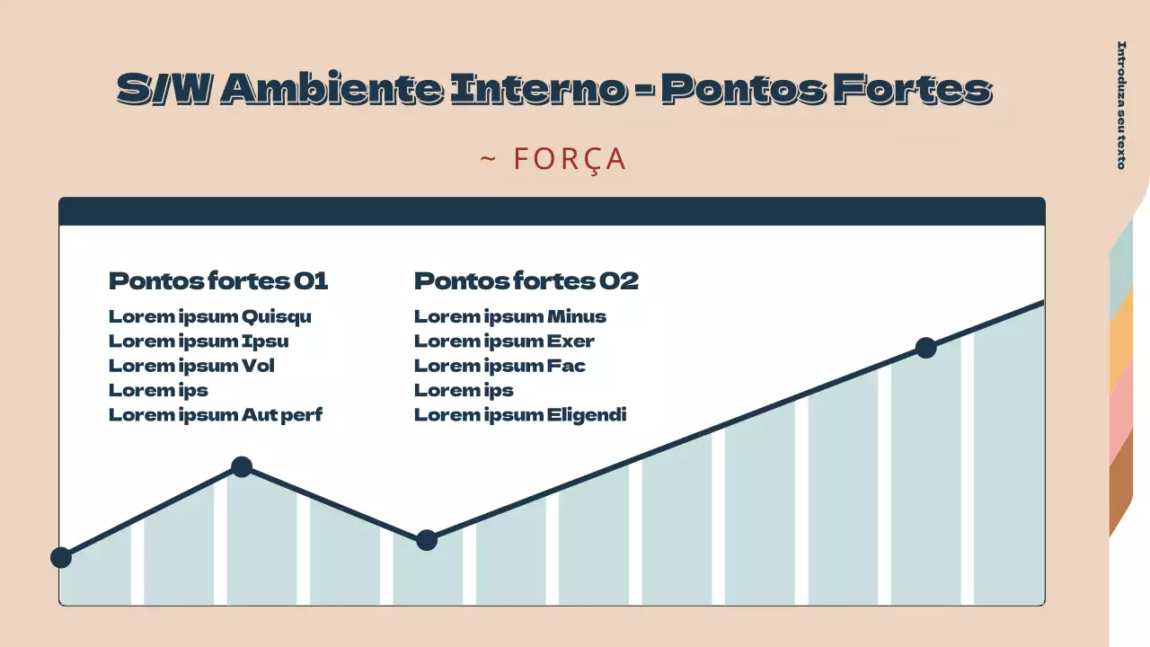 Desenho de gráfico com um conceito de pasta simples