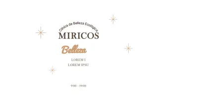 Lujosa y luminosa clínica estética en beige y dorado