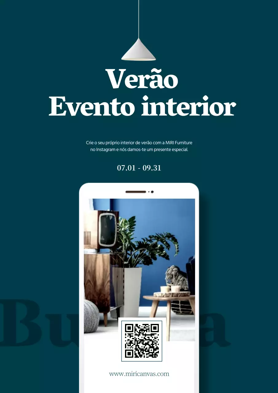 Promover um simples evento de desconto interior com código QR