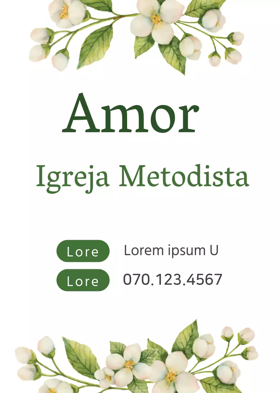 flor verde branca ilustração ilustração promoção igreja