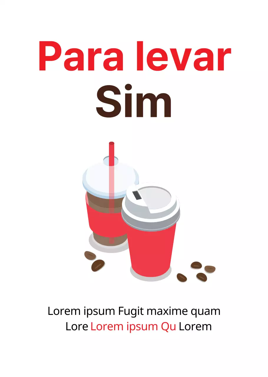 Takeaway em estilo simples