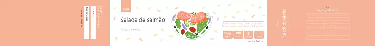 Salada de salmão Pastel Neat