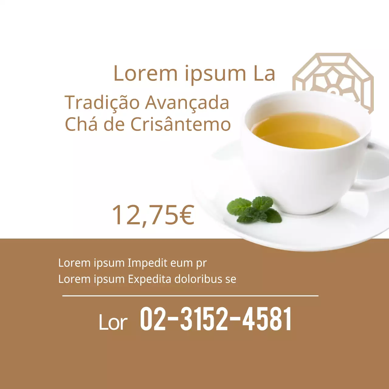 Chá de crisântemo tradicional de luxo