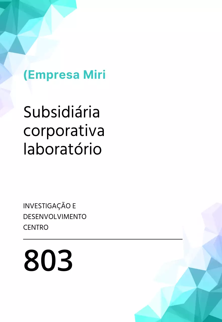 Empresa com um padrão geométrico em tons de azul