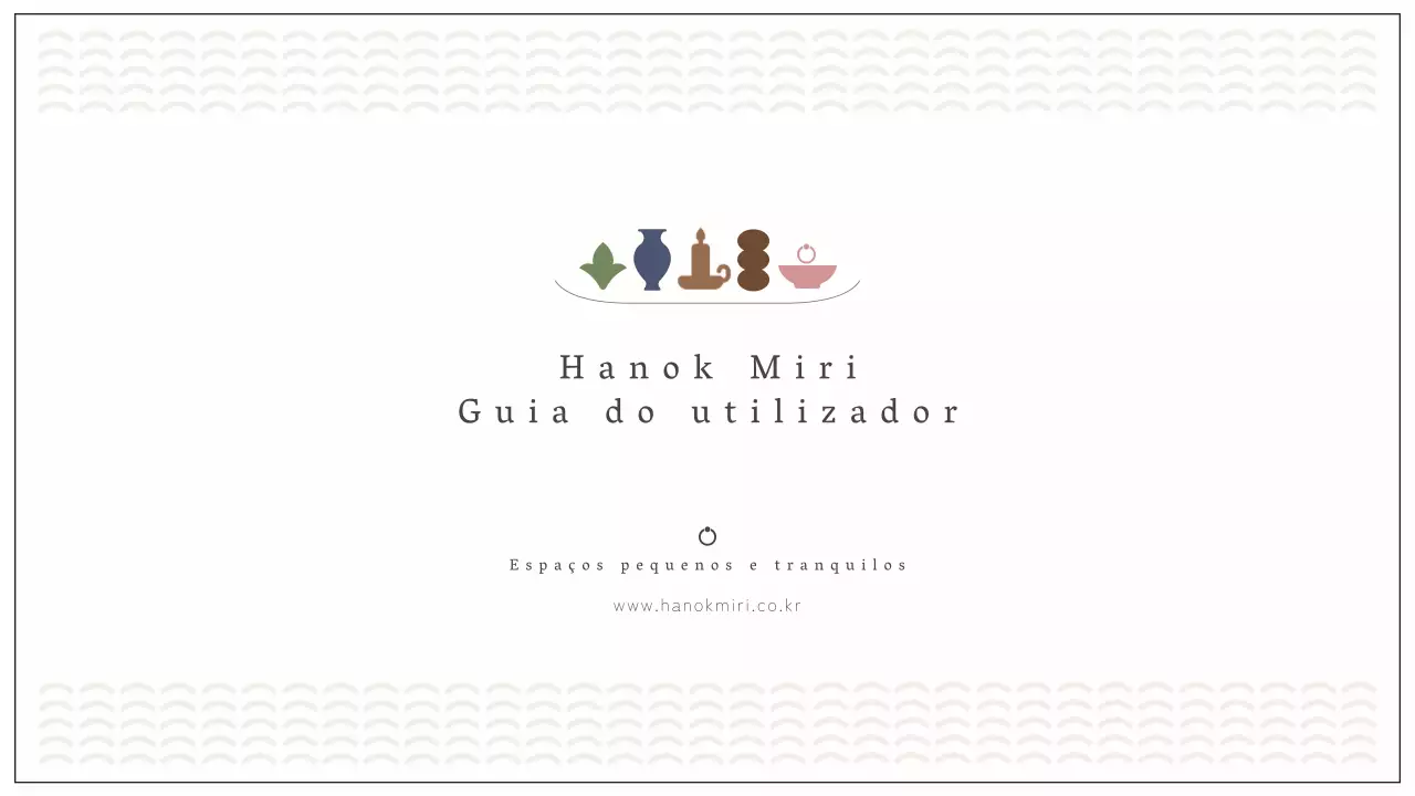 Um espaço de aluguer hanok com marfim, formas sentimentais