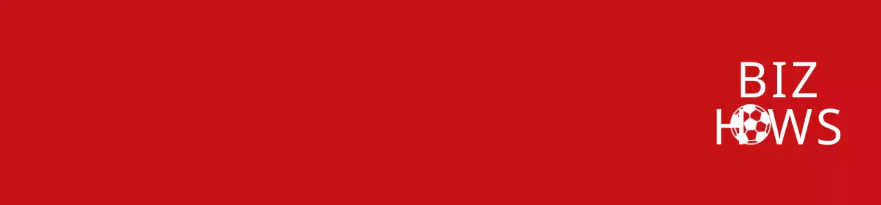 Combinação cómica de texto e ícone a vermelho e branco, estilo clube desportivo de futebol