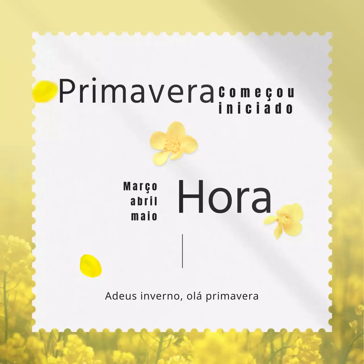 Postais de primavera e de flores suaves, sentimentais e frescos em tons pastel e amarelos para as celebrações do Ano Novo Chinês.