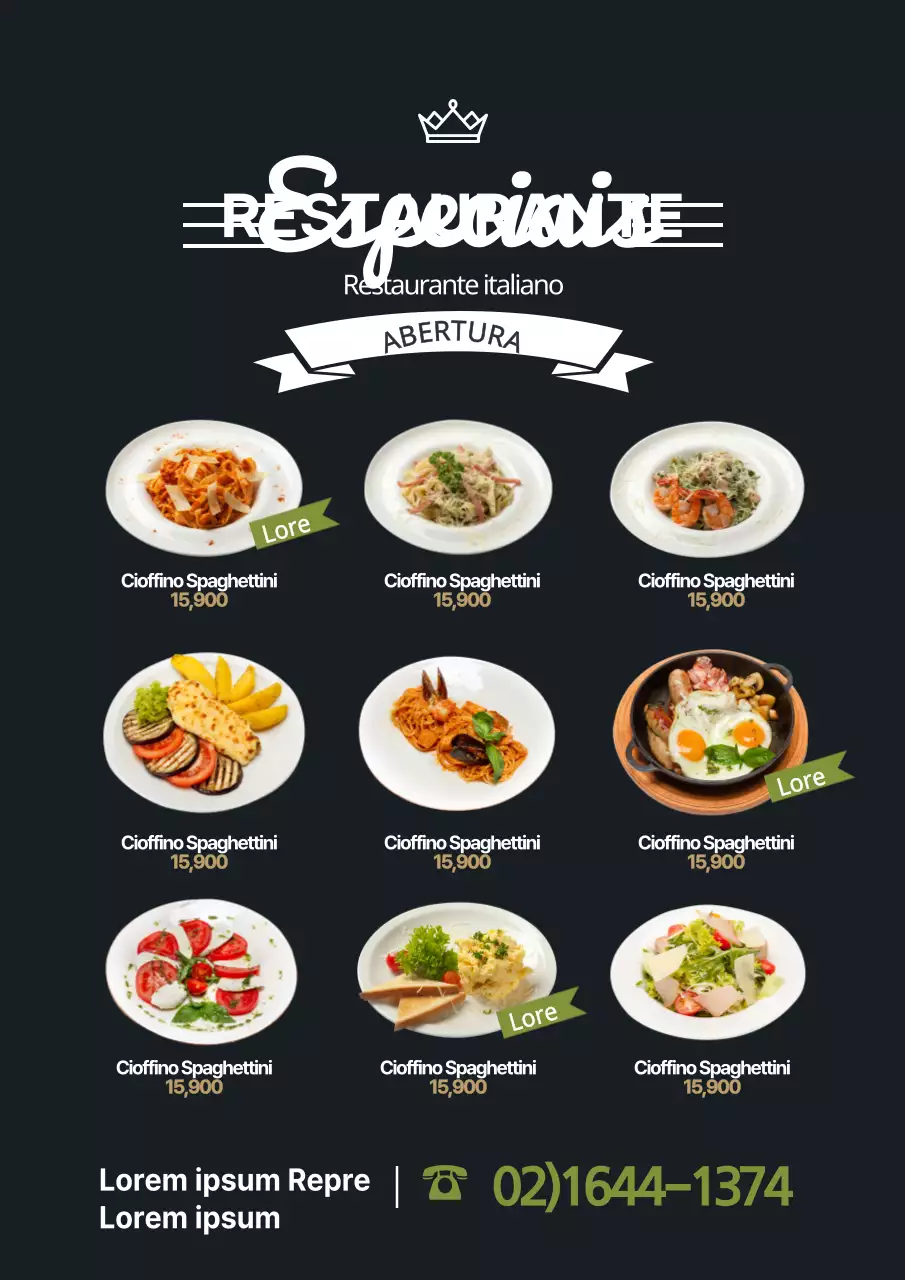 Promover menus especiais de restaurantes