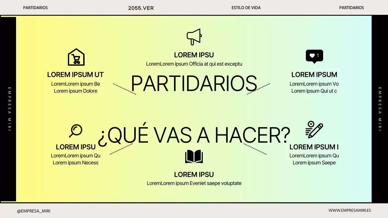 Sencilla presentación corporativa de Gradient