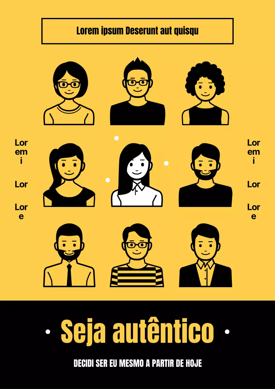 Uma simples capa amarela e preta de auto-descoberta