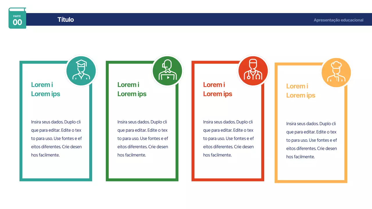 Infografia gira da agenda com as cores do arco-íris