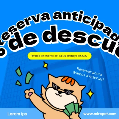 Información sobre el descuento por pedido anticipado de Blue Cat