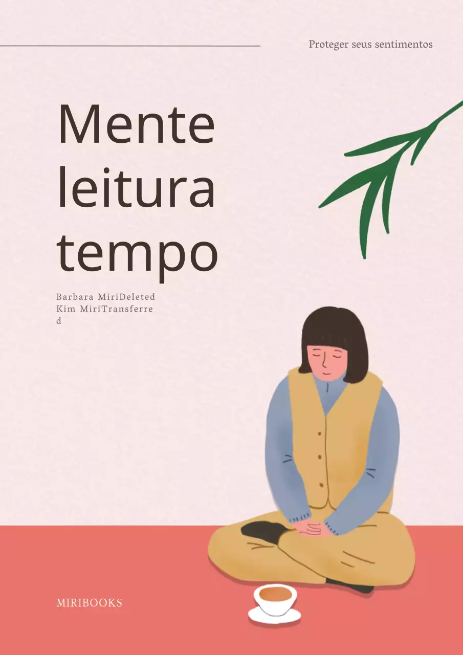 Capa de livro de psicologia em cor-de-rosa