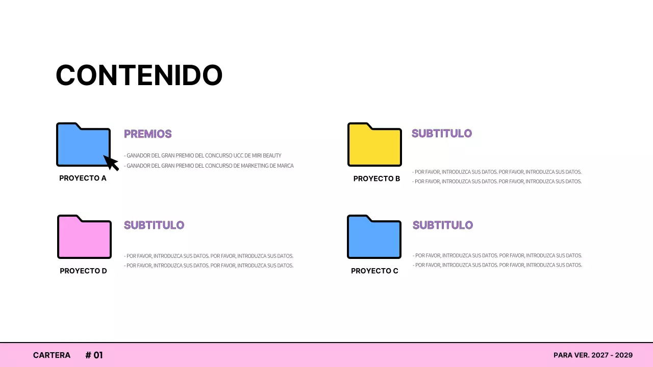 Cartera de coloridos conceptos para pantallas de ordenador