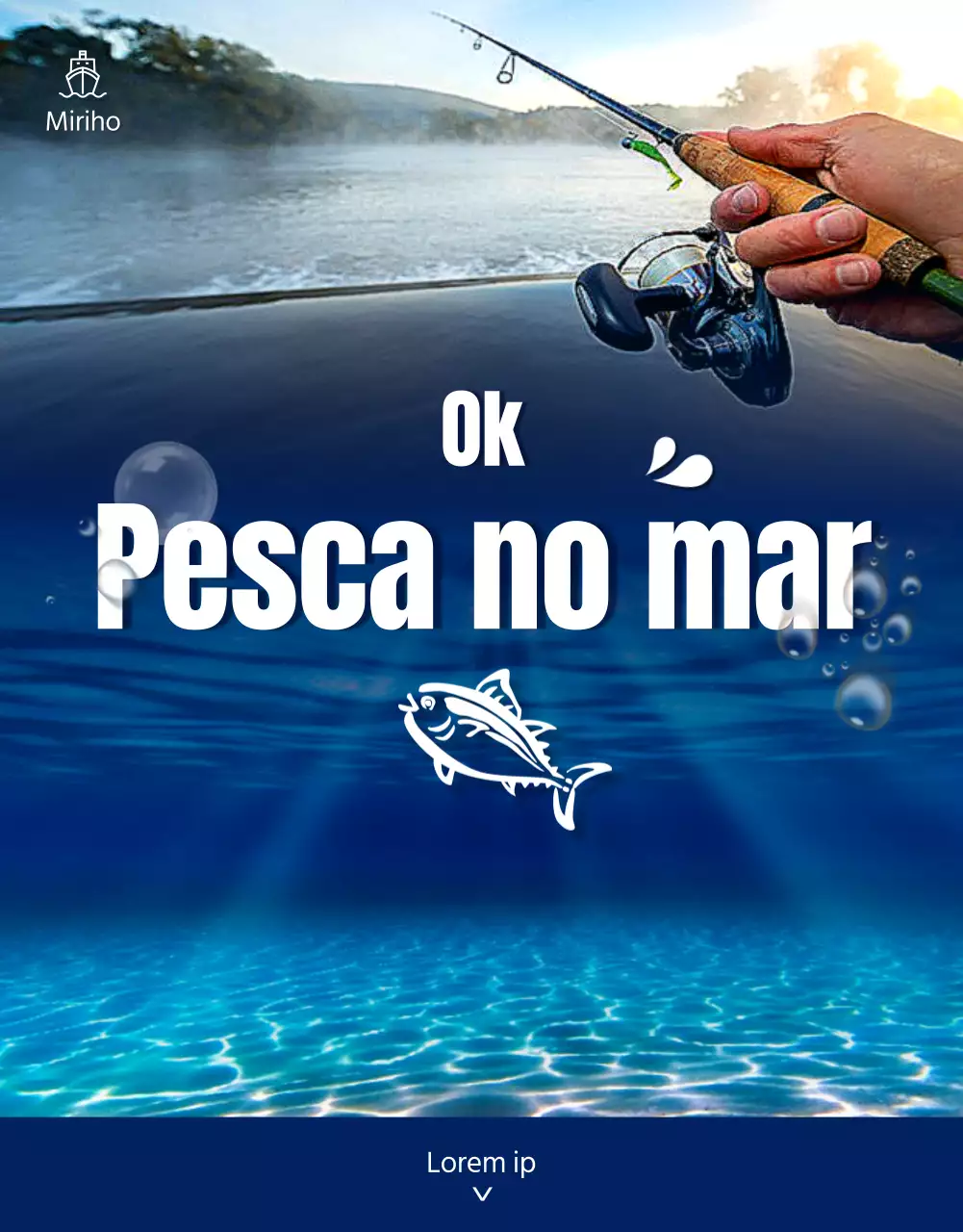 Detalhes da experiência de pesca do Cobalt Blue