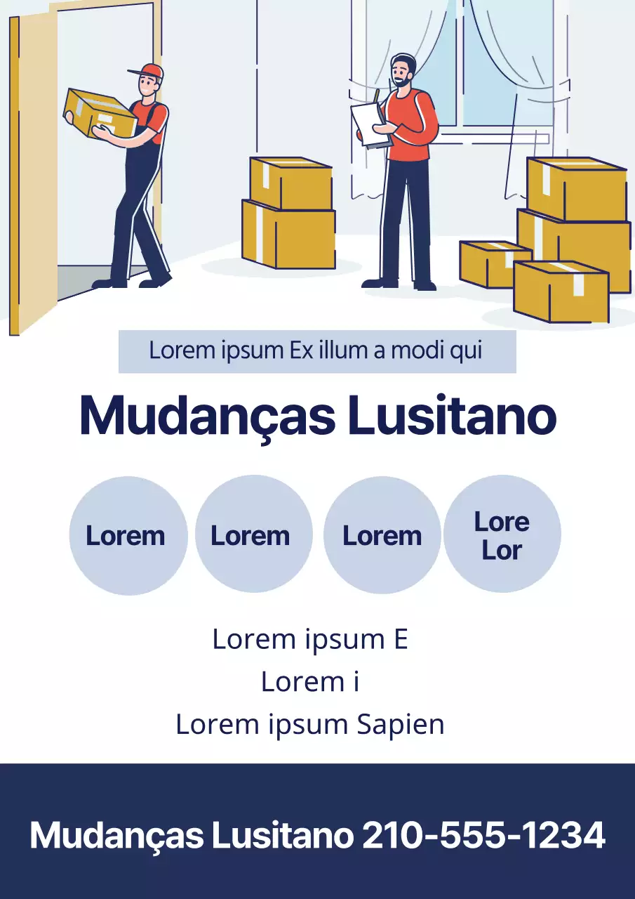 Azul Ilustração Promoção de mudança de Yongdal Neat