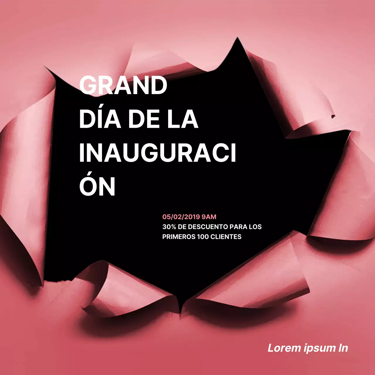 Día de la inauguración