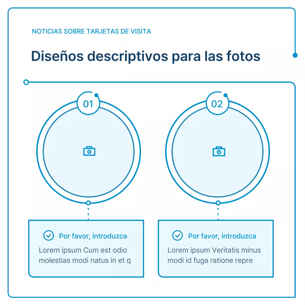 Guía de boletines corporativos en geometría blanca y azul