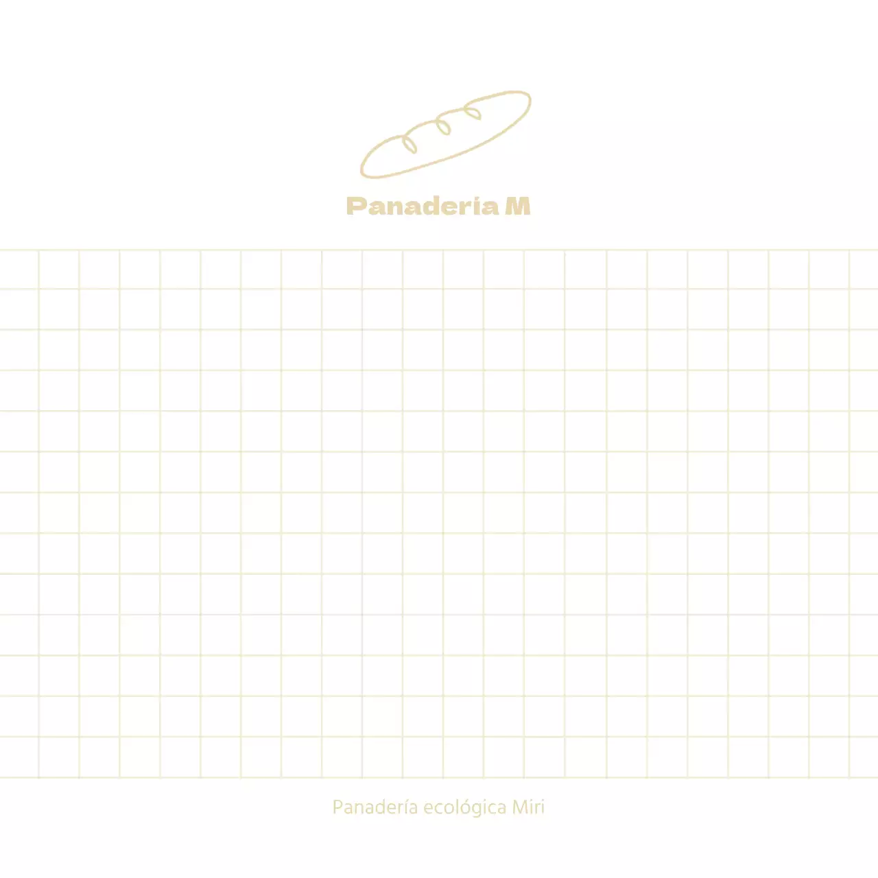 Sencillo y bonito bloc de notas para cafetería en beige y blanco