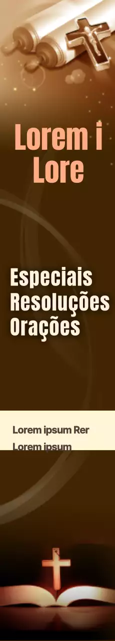 Estandarte de igreja castanho e calmo