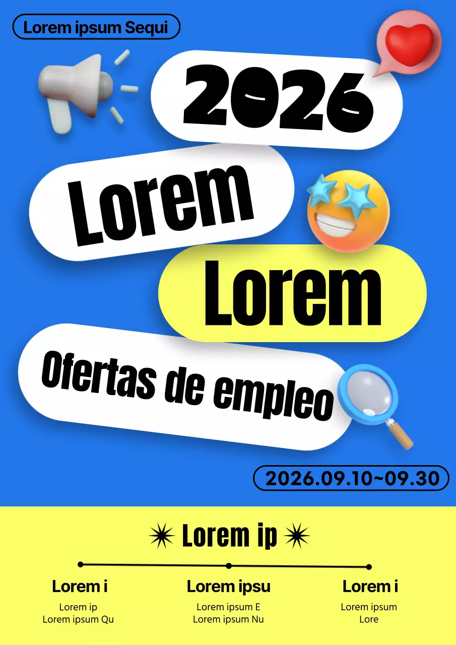 Promocione en azul las ofertas de prácticas de verano más kitsch