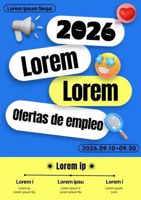 Promocione en azul las ofertas de prácticas de verano más kitsch